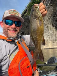 Buddy Vance holding a bass