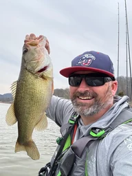 Rick Garavaglia holding a bass